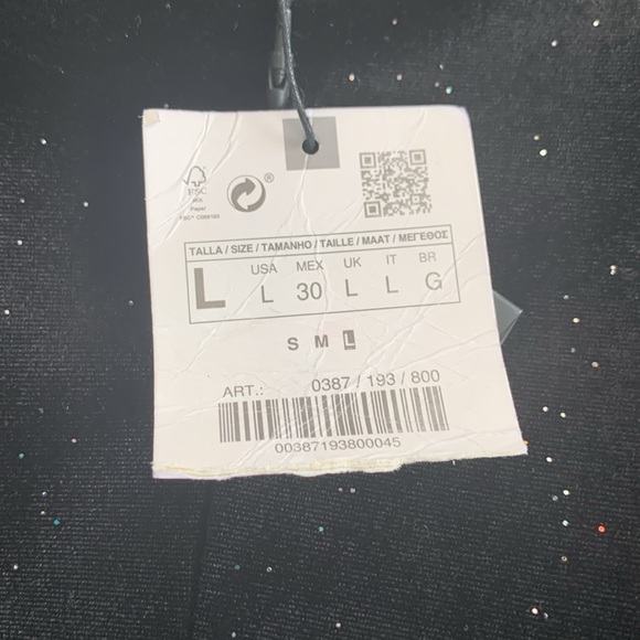 Zara Sparkly Velvet Bodysuit - Picture 13 of 13